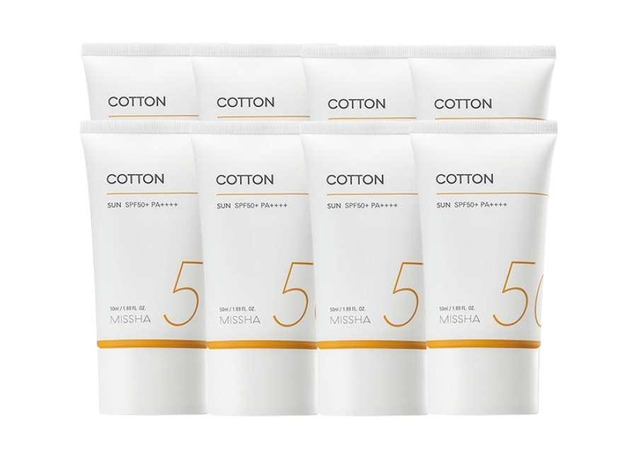 [Oferta] MISSHA All Around Safe Block Cotton Sun SPF50+ PA++++ (New Version of All Around Safe Block Daily Sun) – 50ml (8ea) Set