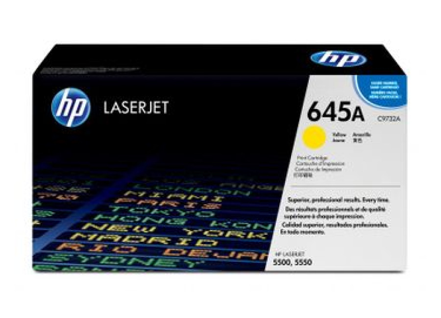 Hp – Cartucho De Tóner Original Laserjet 645a Amarillo