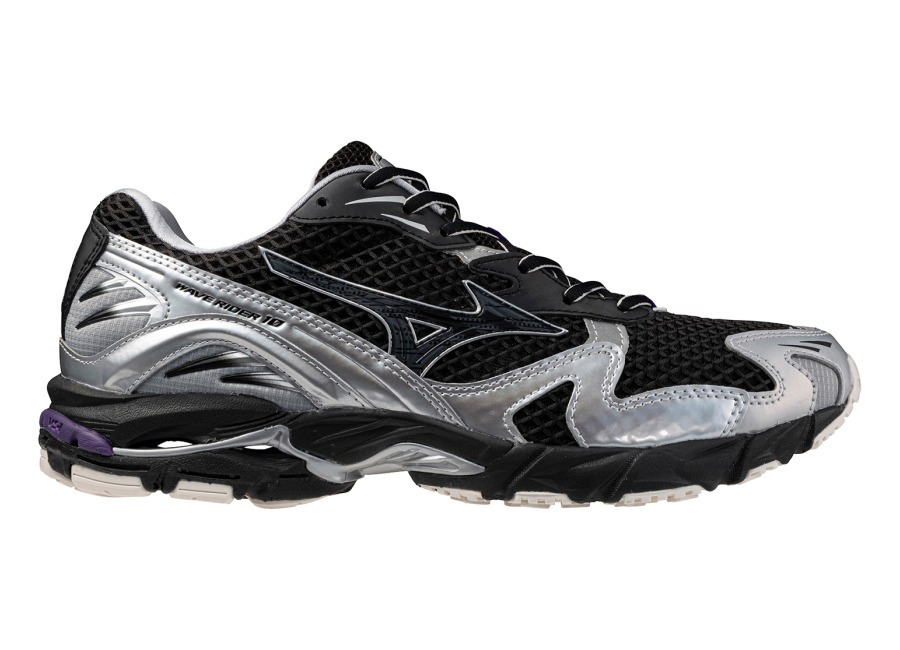 Mizuno Unisex Shoe Wave Rider 10 Black/black Sand/purple Haze | Zapatillas Running Outlet | Unisex | Negro