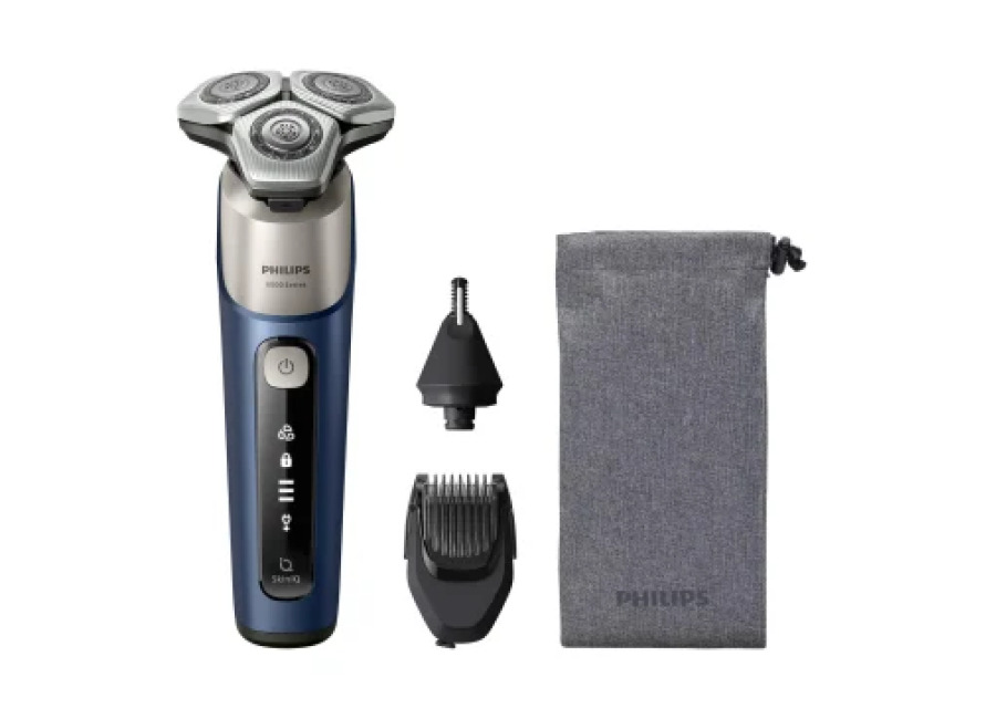 Afeitadora Eléctrica Philips Serie 6000 S6632/14, Uso Seco Y Mojado, Cabezales flexibles de 360º, Cuchillas SteelPrecision