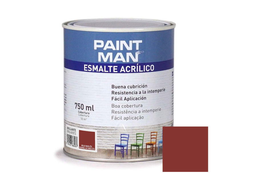 Esmalte acrílico paintman brillante rojo inglés 750 m