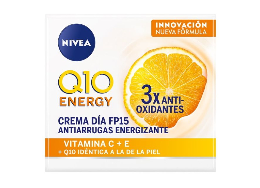 NIVEA Q10 plus C Energizante Cuidado De Día 50 ml Crema Hidratante Antiarrugas con Vitamina C