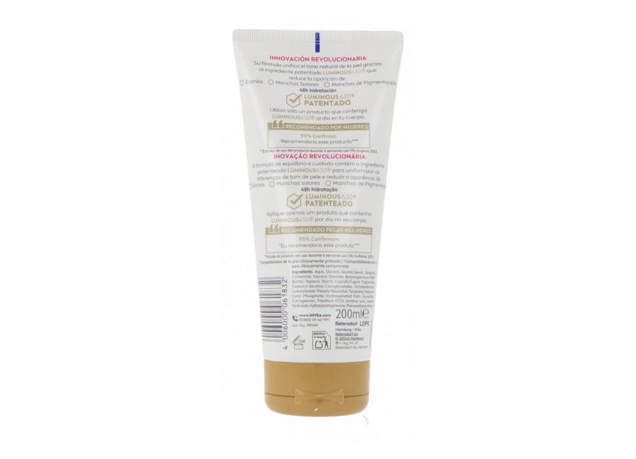 NIVEA Luminous630 Crema Corporal Antiestrías Y Manchas 200 ml Crema Antiestrías y Manchas