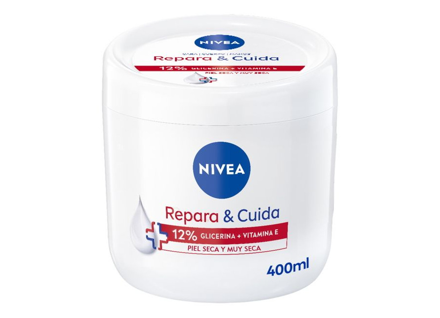 NIVEA Repara y Cuida 2% Glicerina y Vitamina E 400 ml Crema Corporal