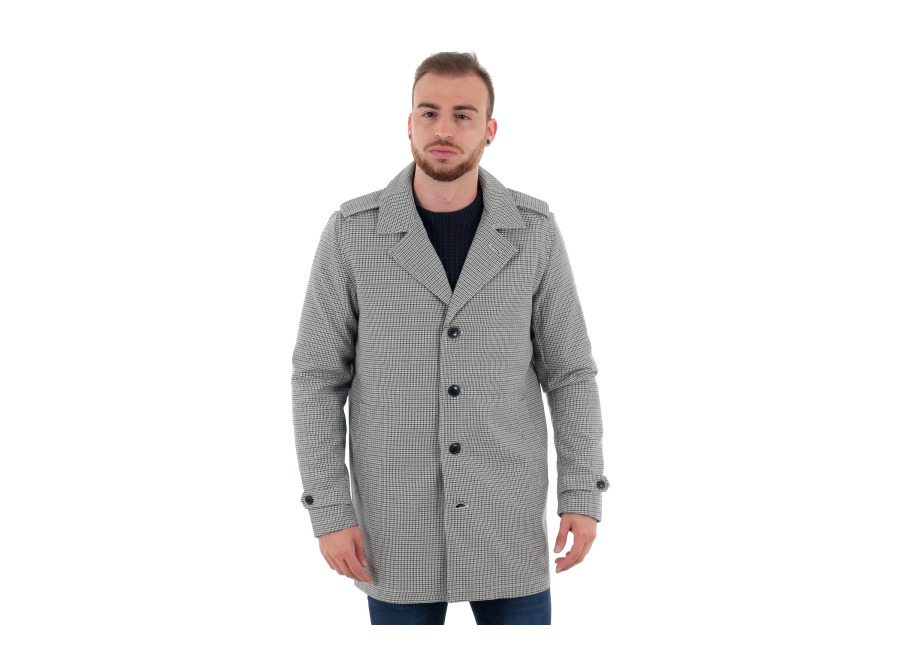JACK&JONES Hombre Abrigo Chaqueta Cazadora Parka Anorak cuadros 219