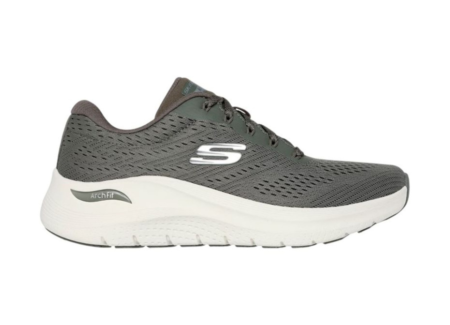 Zapatillas Skechers Arch Fit 2.0 – Big League Olive Knit Mujer