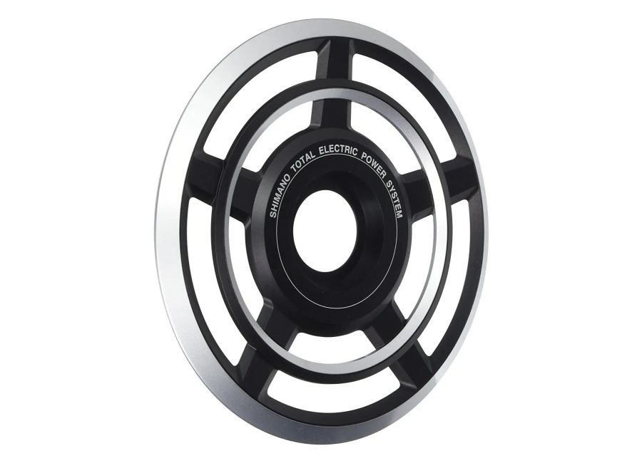 Tapa de bandeja mono y perno de fijación Shimano FC-E6000 (x5)