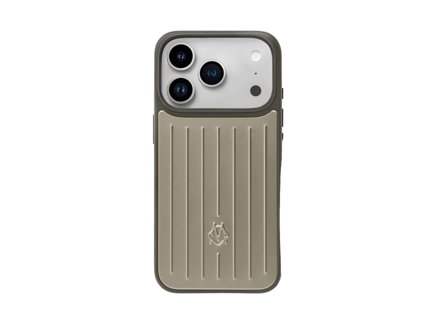 Funda para iPhone 17 / 17 Pro / 17 Pro Max, Estilo Maleta con Ranuras, PC de Silicona Blando, Resistente a Caídas y Golpes, Funda Protectora en Dorado