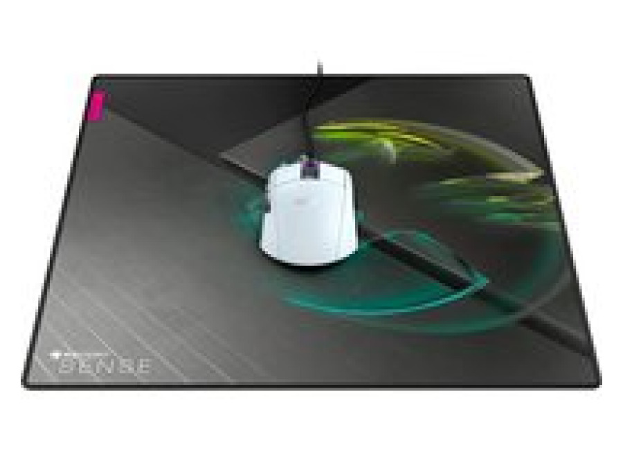 Pack: Raton Gaming Roccat Burst Core Mouse Blanco + Alfombrilla Gaming Sense Icon