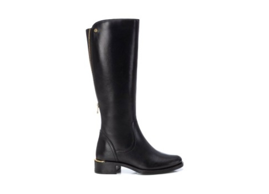 Zapatillas Carmela para mujer. 16201801-NEGRO Botas de Piel 162018 negro (37), 3 a 5cm, Cremallera, Casua
