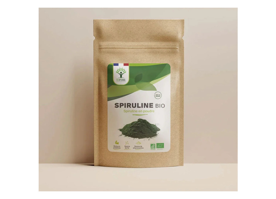 Polvo de Espirulina Orgánica