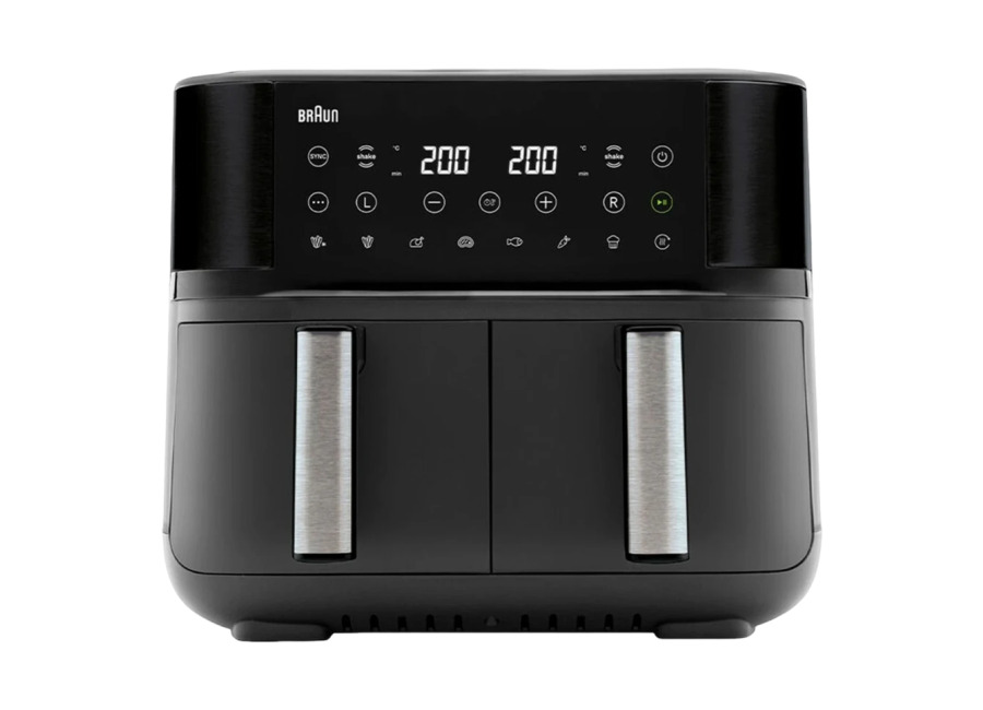 Freidora de Aire Braun TwinCook 3 TD 3030I Doble Cesta 2x4L 8L 2850W 8 Programas