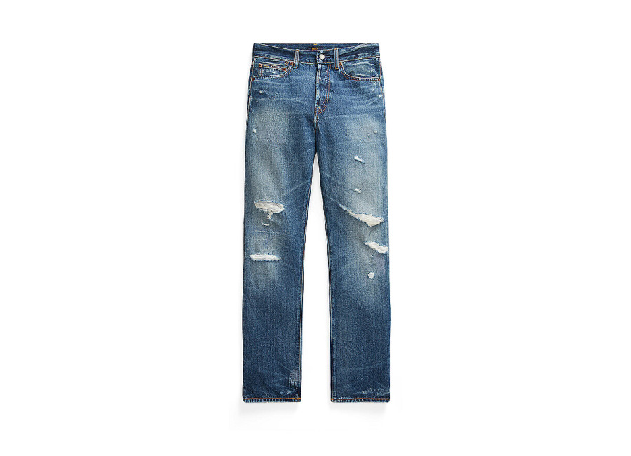 POLO RALPH LAUREN Vaqueros de corte recto azul