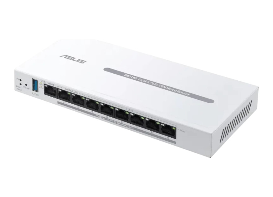 ASUS ExpertWiFi EBG19P con 8 puertos PoE+ – Router VPN Gigabit