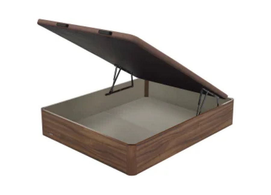 Canapé Abatible Madera 25 Tapa Tapizada AD Nogal 90×190 cm FLEX