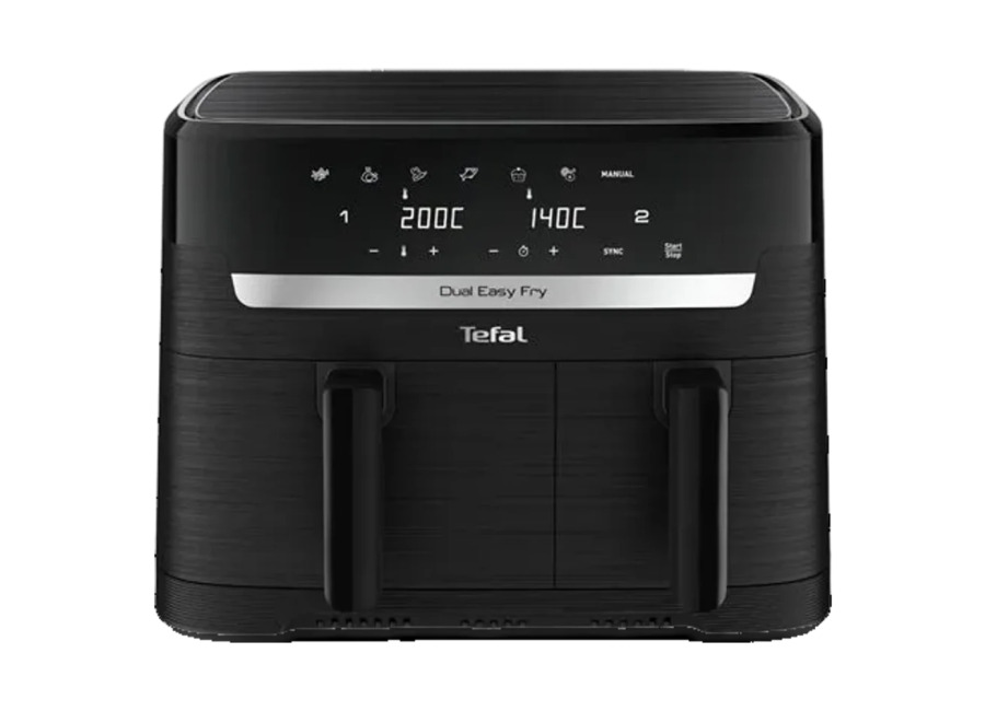 Freidora de Aire Tefal Dual Easy Fry Essential EY901N Doble Cesta 8,3L 2700W