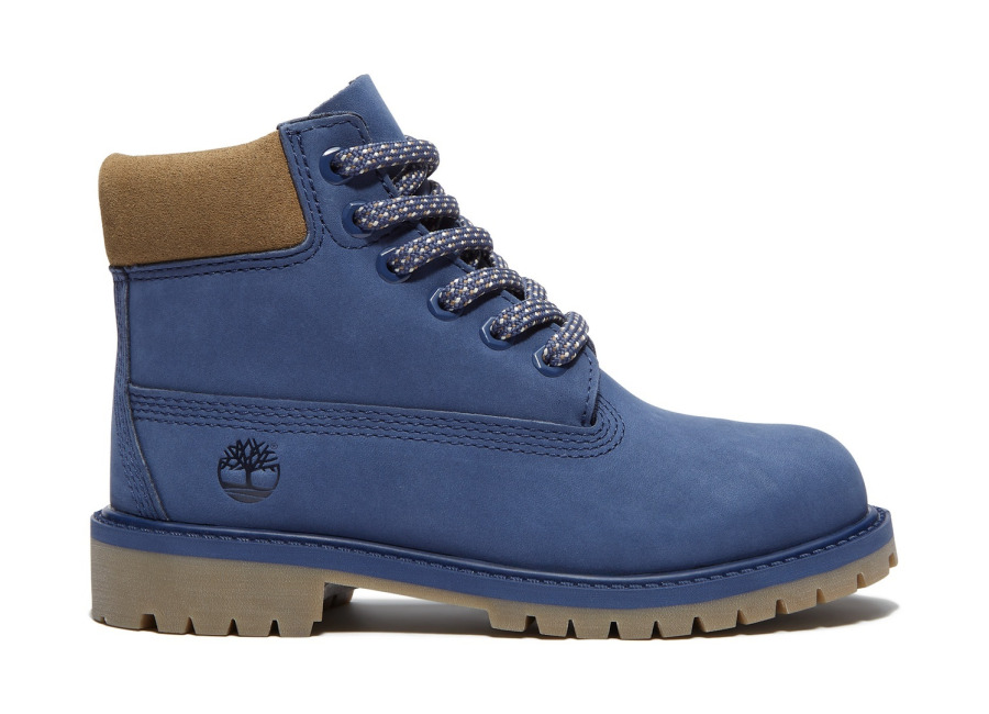 Timberland Unisex Premium 6 Inch Lace Up Waterproof Boot Dark Blue | Calzado Outlet | kids | Azu