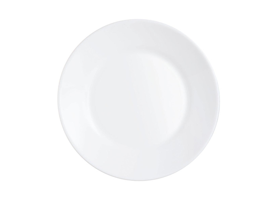 Arcoroc Juego 6 platos llanos 23,5cl opal blanco Restaurant Arcoroc