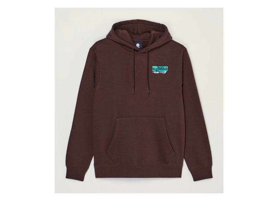element Java Torn – Sudadera con capucha Marrón Hombre