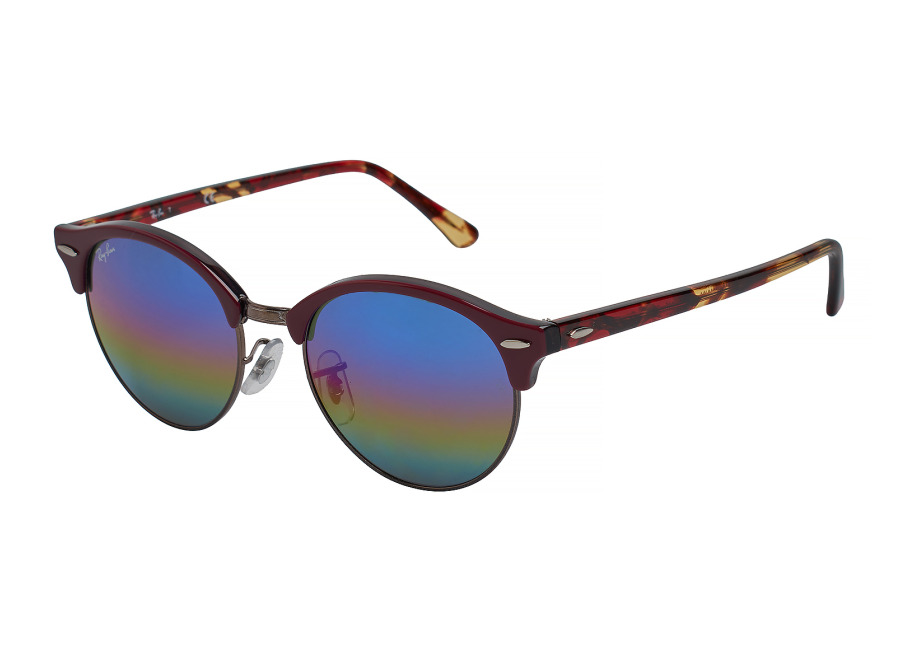 Ray-Ban-Gafas de Sol Hombre Mujer Clubround Mineral Flash Lenses RB42461222C251