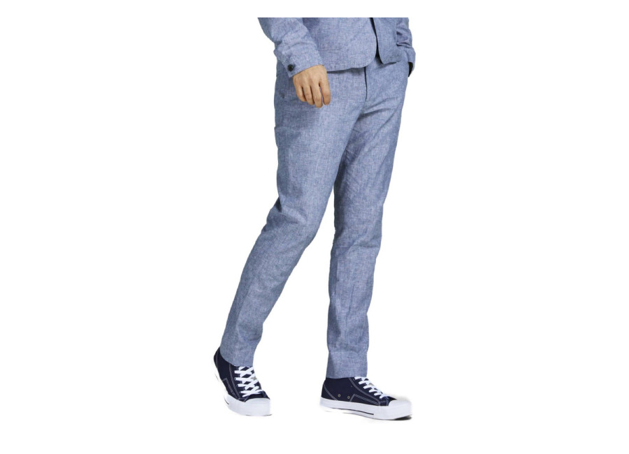 Pantalon Jack&Jones Riviera azul de lino para hombre