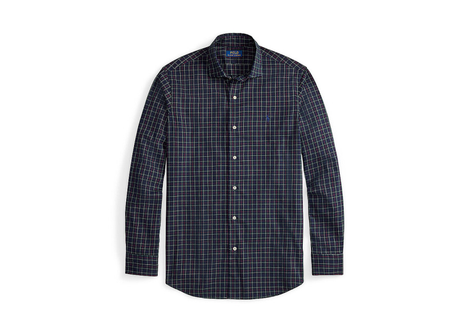 POLO RALPH LAUREN Camisa de corte estándar azul oscuro