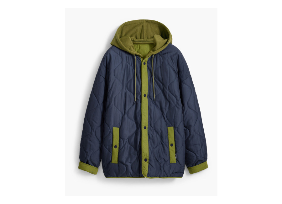 Desigual, Chaqueta acolchada reversible, Azu