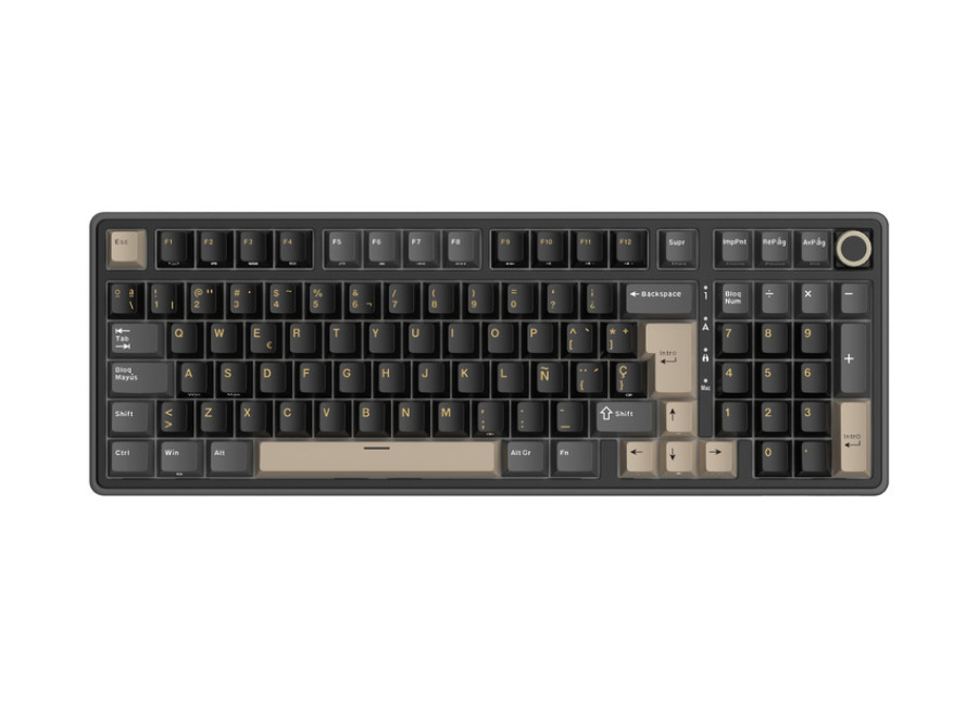 Royal Kludge RKR98 Pro ISO-ES RGB Hot-Swappable Switch Cream Phantom