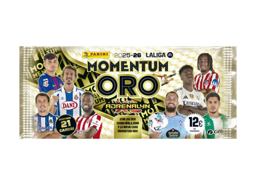 Sobre de Cartas Momentum Oro Adrenalyn XL 2025-26 Panini