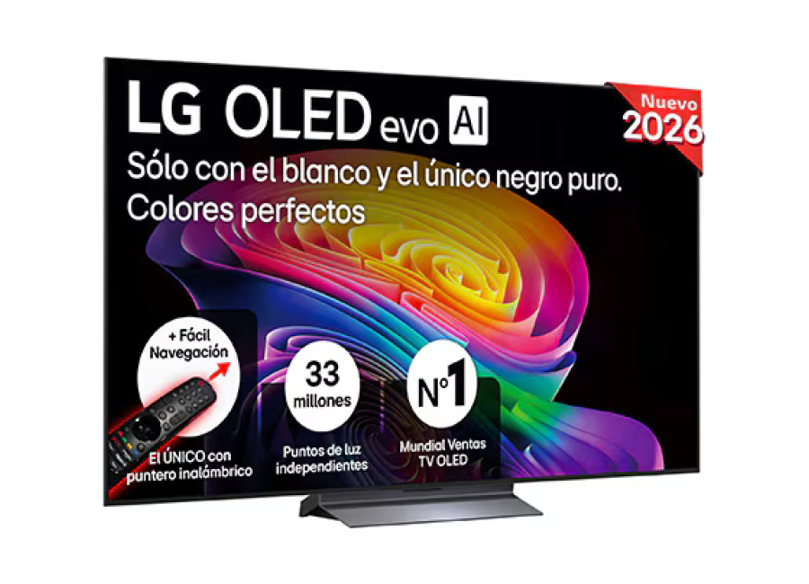 Outlet Smart TV LG OLED evo AI C6 55 pulgadas 4K 2026 – OLED55C6ELB.OUTLET | LG ES