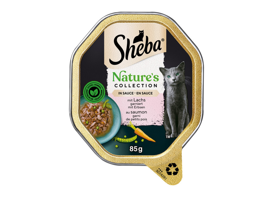 Sheba Nature’s Collection en salsa 44 x 85 g – Pack Ahorro – con salmón