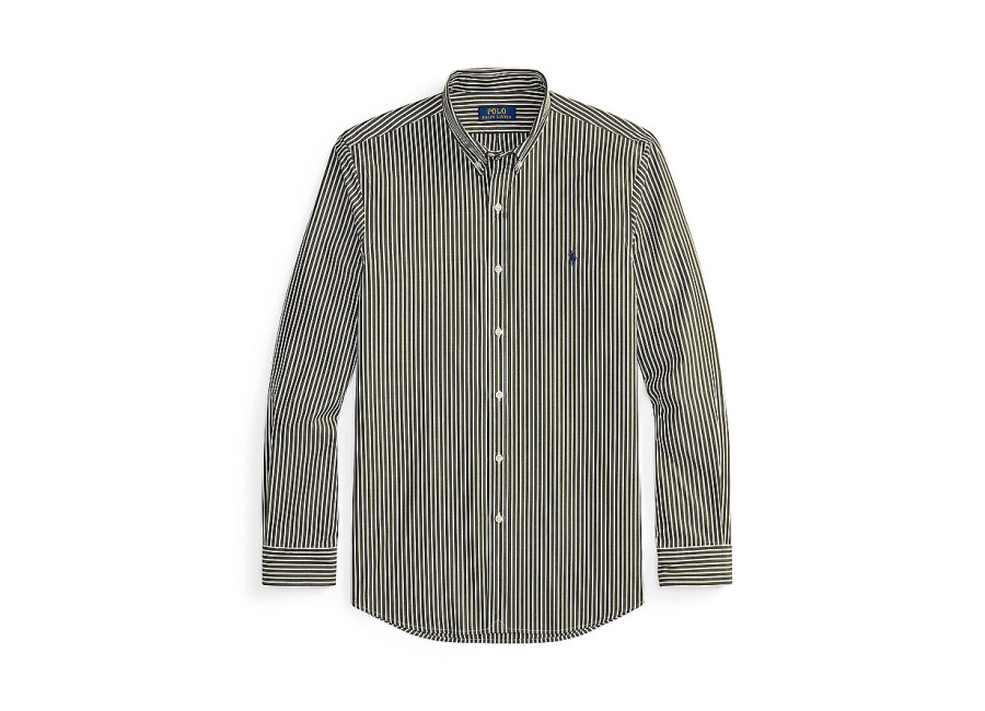 POLO RALPH LAUREN Camisa Custom Fit verde oscuro