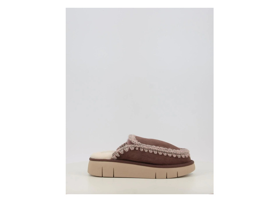 zuecos mou bounce clog marron