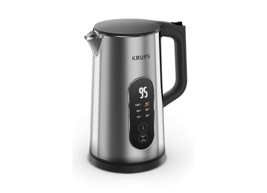 Moulinex Selection, Hervidor de Agua Eléctrico, 1,7 L, 6 Temperaturas, Termoaislamiento, Color Meta