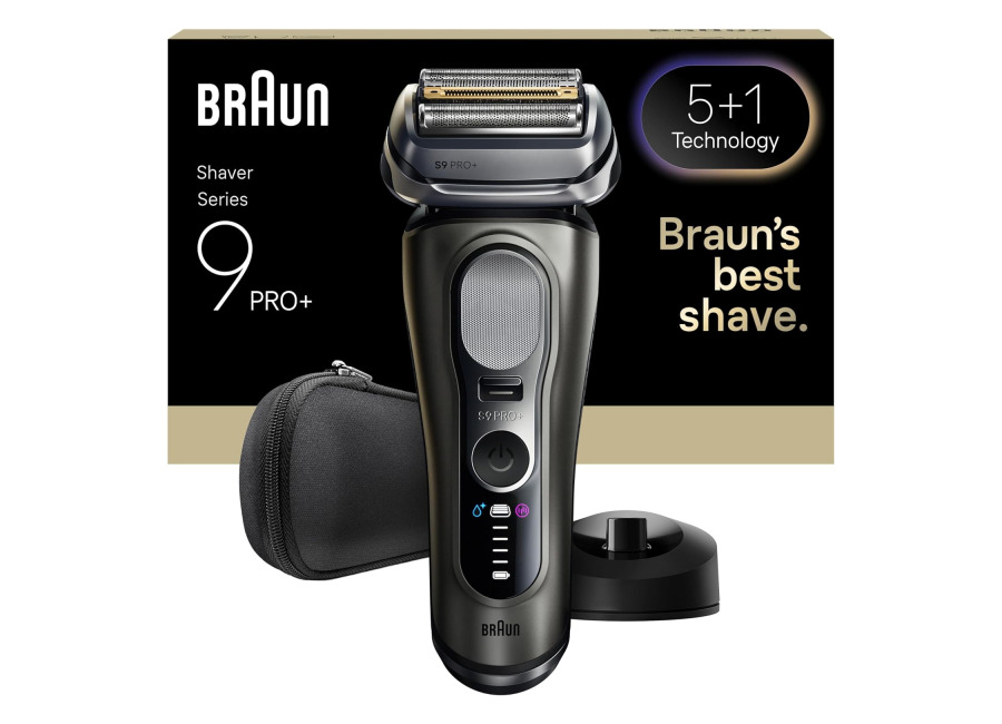 Braun Series 9 PRO+. Máquina de Afeitar Eléctrica para Hombre con Recortadora de Precisión y 5 Elementos de Afeitado Pro – Producto Europeo con Garantía Oficial.