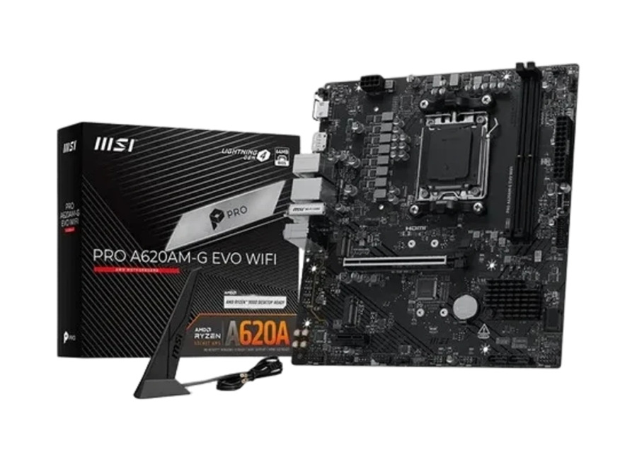 Placa base MSI PRO A620AM-G EVO WiFi AMD A620 AM5 DDR5 mATX WiFi 6E