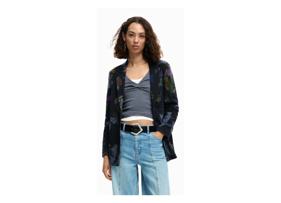 Desigual Americana collage, Mujer, Algodon, Negro