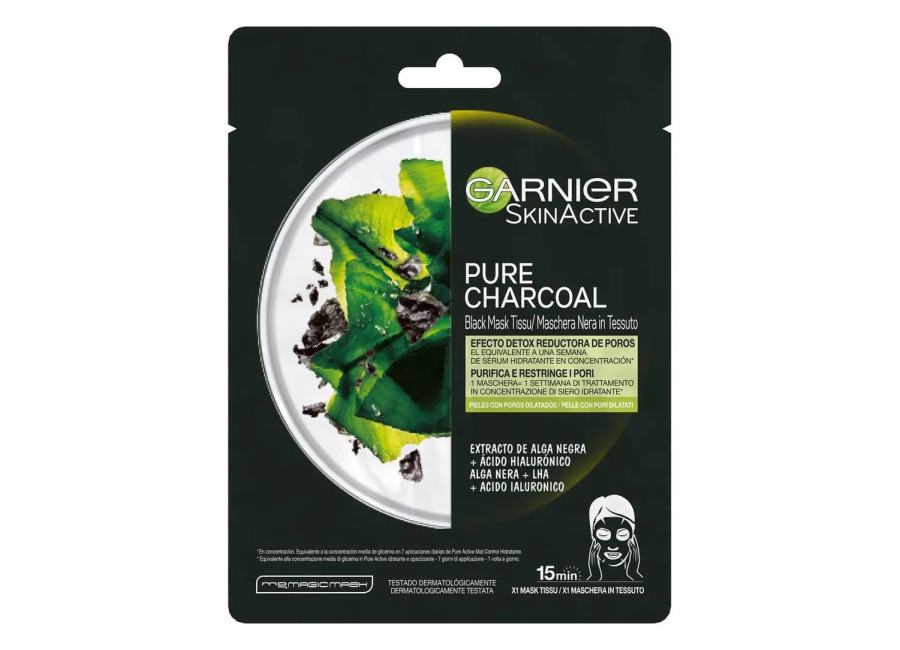 GARNIER SKIN ACTIVE MASCARILLA FACIAL NEGRA REDUCTORA DE POROS