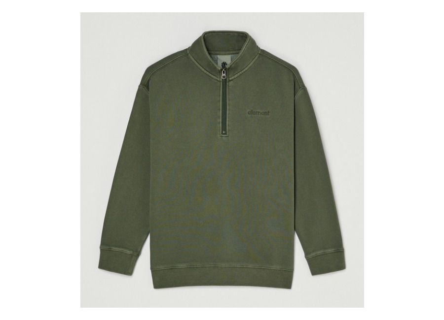 element Bronze Green Lowcase Pigment – Sudadera con media cremallera Verde Chicos 8