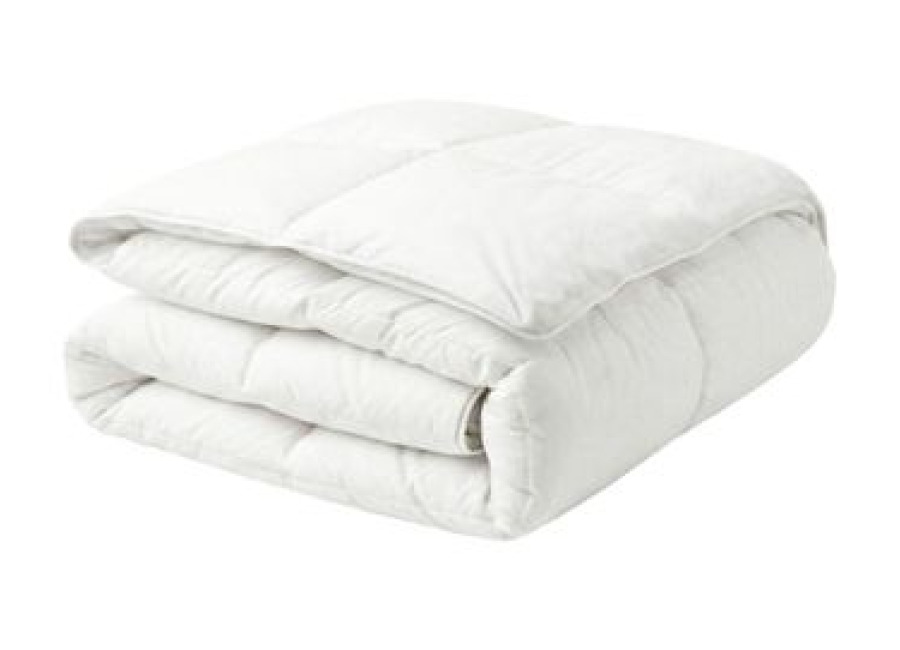 Edredón Blanco Algodón Japara Individual 155 X 220 Cm Relleno Plumón De Pato Dormitorio Grossglockner
