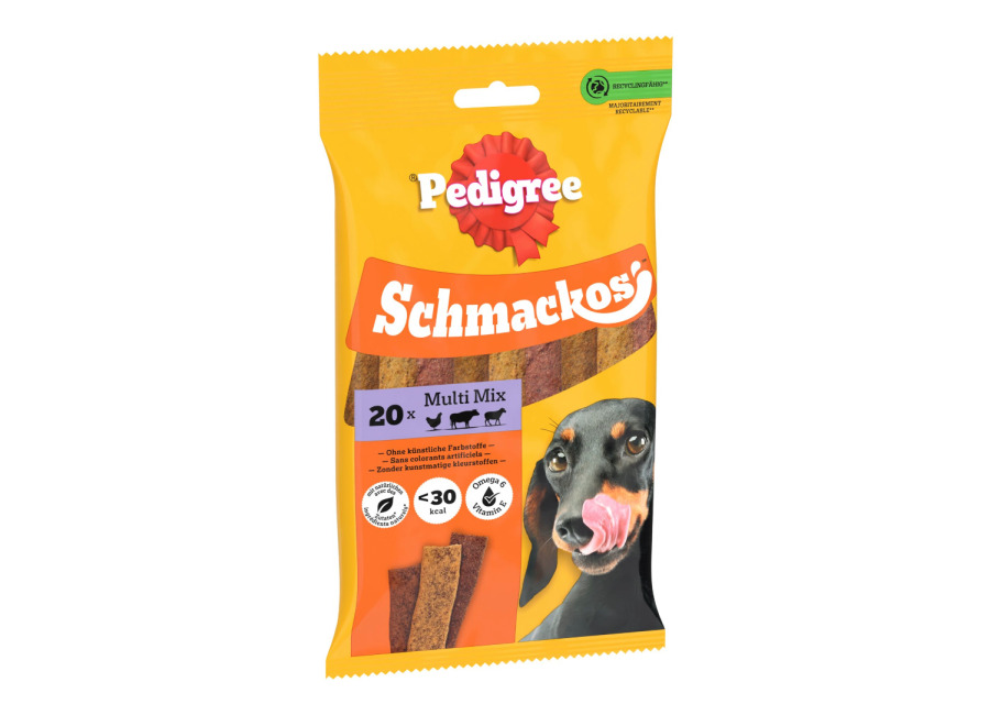 Pedigree Schmackos snacks para perros – Multi (14 x 20 uds) – Pack Ahorro
