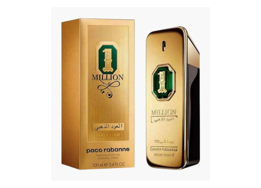 Paco Rabanne – 1 Million Golden Oud 100 Ml. – One Million Perfume para Hombre. Oud Poderoso, Cuero y Máxima Intensidad
