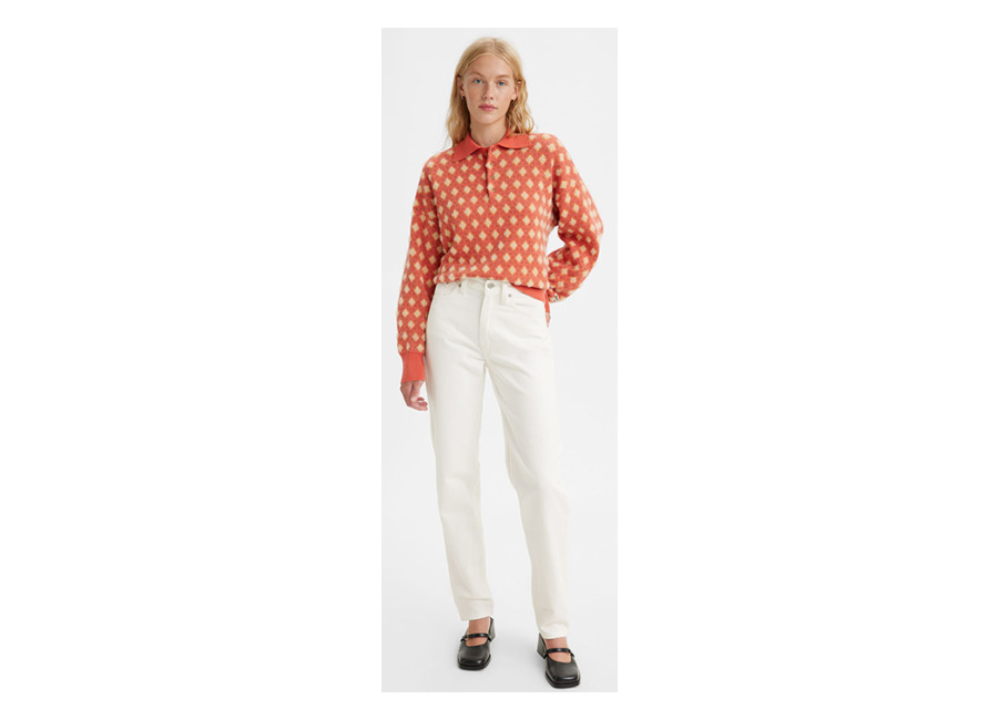 Levi’s 80s Straight Jeans Ecru Talla: W24L30 | Vaqueros Rectos Outlet | Mujer | Marrón