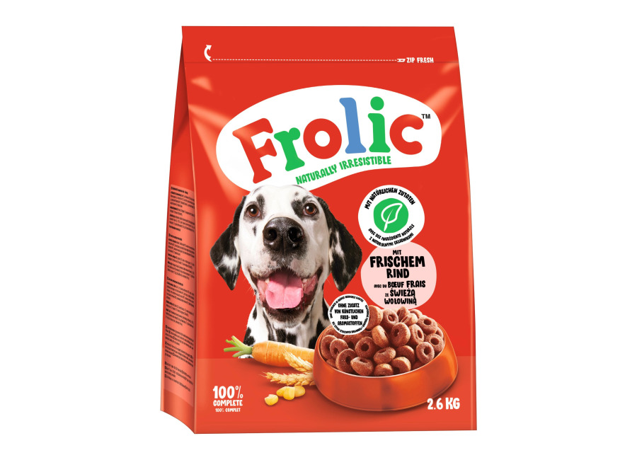 Frolic vacuno, zanahorias y cereales – 7,8 kg (3 x 2,6 kg)