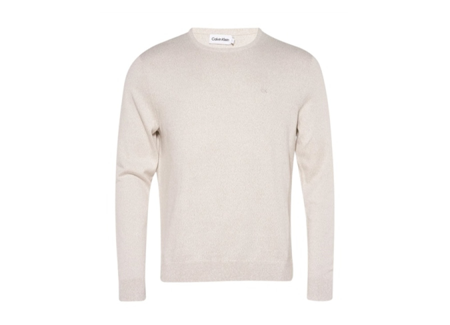 Calvin Klein Two Tone Crew Neck Sweater – Beige