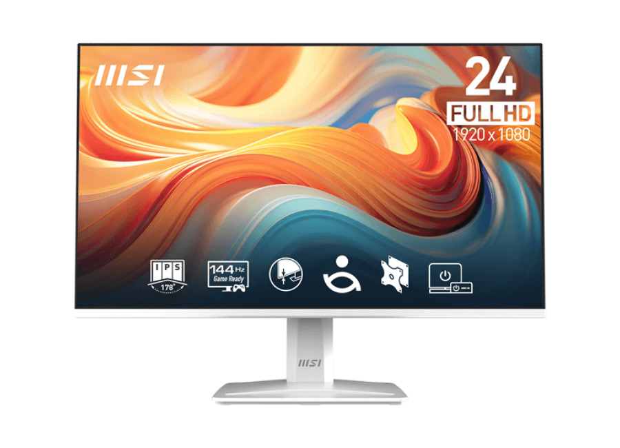 Msi MONITOR MSI Pro MP243W E14 23.8″ IPS 1920 x 1080 , 1MS, 144HZ, Altavoces, BLANCO