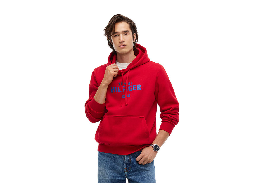 TOMMY HILFIGER Sudadera con capucha – Hoodie rojo
