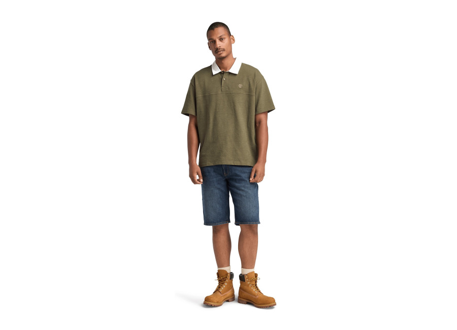 Timberland Textured Polo Leaf Green | Polos Outlet | Hombre | Verde