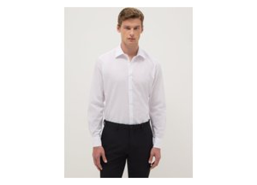 Ovs Camisa Blanca Con Cuello Clásico Slim Fit, Hombre, Blanco óptico, Talla: 38