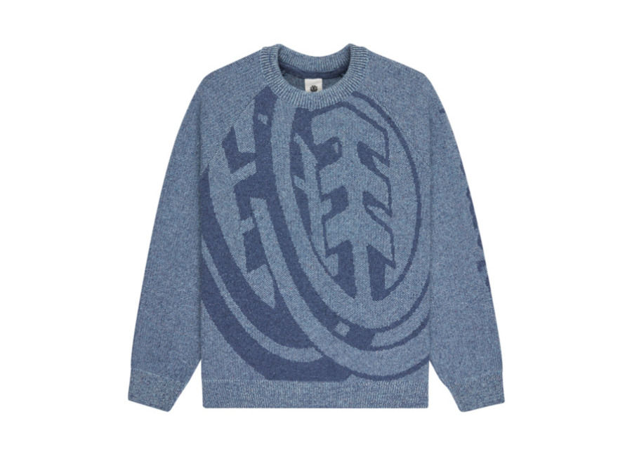 element Mid Grey Heather Double Icon Cr – Jersey de cuello redondo Gris hombre
